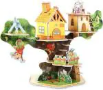 TOYRIX 3D Puzzle Card Board Tree House Puzzles For Boys and Girls