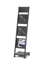 Abaj Iron, Metal Black A4 Magazine Stand