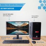 Hasons Processor Intel Core i3 Gen 4th/Chipset Series H81 (windows 10/1TB HDD/4 GB /Wired Keybord,Mouse/ Black), screen 18.5