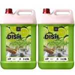 BLISS & BLUSH Dishwash Liquid 10 Liter Green | No Toxins | Baby and Pet friendly Natural Organic Herbal Gel