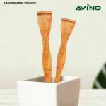 Avino 100% Natural Pure Wooden Tongue Scraper Wooden Tongue Cleaner Professional Oral Care Pack Of-3