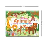 Fun with Animals Activity & Colouring : Children Book Pages 64 Paperback Interactive & Activity Book by Dreamland Publications