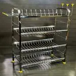 FORTUNE BLU Stainless Steel Shelf Wall Mount Kitchen Dish Rack for Kitchen(27* 21)