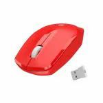 Portronics Toad 25 Wireless Mouse, 2.4 GHz with USB Nano Dongle, 1200 DPI Optical Tracking, Ambidextrous for PC, MacBook, Laptop (Red)