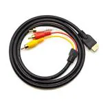 Cable Connector HDMI to RCA Audio Cable 5ft/1.5m HDMI Male Connector to 3RCA(Red Yellow White) Video AV Converter Adapter Cable For HDTV DVD and Most LCD Projectors