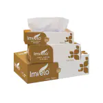 IMVELO GREEN YOUR HYGIENE Facial Tissue Combo - 1 Reguler Pack + 1Car Pack + 1 Bag Pack | 2 Ply Soft Tissue Box