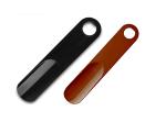 Sheppits Premium ABS Plastic 7 Inches Shoe Horn, Travel Friendly & Pocket Friendly, Shoe Wearing Stick (Black & Maroon, Pack of 2 Pcs)