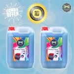 MIZZIWASH Washing Machine Liquid Detergent Top Load And Front Load (MIX FLOWER, 10 L-Blue)