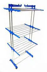 Tnc Blue Steel Floor Cloth Dryer Stand 900034
