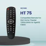 RESORB HT 75 2300 Compatible Remote For F&D Home Theater T200X,550X Fd-Spk013 F380X