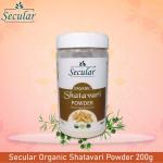 Secular Organic Shatavari Powder For Hormonal Imbalance And Vitality - 200g