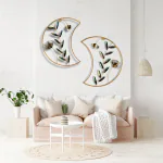 Jeeshan Handicrafts Modern Metal Art Decor Iron Wall Decor Wall Hanging Home Decoration Perfect for Living Room/Hotel/Restaurant/Bedroom/Drawing Room Multi Colour