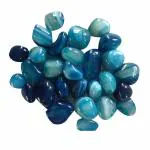 VANNEF Stone Blue Onyx Pebbles Stone For Aquarium Fish tank Garden & Home -Blue Onyx ( 4900 gm )