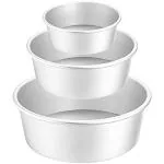 Whinsy Set Of 3 Aluminium Baking Round Cake Pan/Mould