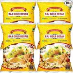 RAJ GOLD BESAN Pure Chana Daal Besan Gram Flour Chemical Free & Pesticides Free (500gram, 4)