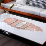 Dakshya Industries Leaf Shape Soft PVC Table Runner for Dining Table Size- 90cm X 33cm ( Copper )