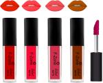 OUR BEAUTY Multicolor Kiss Proof Velvet Matte Liquid Lipstick 14, 16 Ml (Pack Of 4)