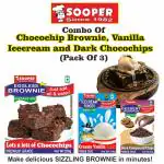 SOOPER CHOCO CHIP BROWNIE 250g + VANILLA ICE CREAM 100g + DARK CHOCO CHIPS 50g 400 g (Pack of 3)
