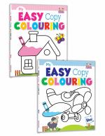 My Easy Copy Colouring Combo Pack of 4 Books (Pink-Blue-Green-Yellow) [Little Masters]