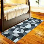 ishro home 3D Printed American Bedside Runner Carpet Anti Skid for Home/Kitchen