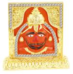 Caristo Salasar Balaji Idol | Lord Hanuman Idol (ID-140) Red Metal Statue for Car Dashboard | Home Décor | Mandir Pooja Murti | Temple Puja | Office Table Showpiece