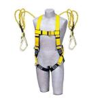 ETS Handpro Industrial Safety Belt Harness Full Body Fall Protection with Scaffolding Hook Double Lanyard Unisex Full Body Adjustable Climbing Harness Safety Belt (1)