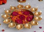 T-KA108 Brass Table Diya Set  (Height: 3.5 inch)
