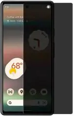 ARTMU Comptible with Google Pixel 6A, Privacy Screen Protector [Support Fingerprint ID] Anti-Spy Full Adhesive Flexible Film (Design Total Care) (Pixel 6A)