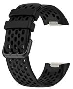 OBOE Black Silicon Smart Watch Replacement Dotted Design Band