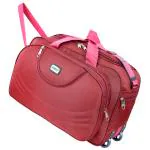 Shift Bags Polyester 60 L Travel Strolley Duffle Wheels Luggage Bag For Men and Women -Red