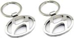 Blue Aura Ezone Silver Hyundai Key Chain (Pack Of 2)