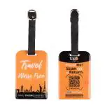 tag8 Smart Luggage Tag ID | Bag Tag with Global Loss Recovery Service | No subscription Fee | Airline compliant | SITA World Tracer Code Enabled | Smart alternative to Name tags | Travel Worry Free, Gift idea