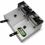 iBELL DF620P 2500 Watt 12 Litres Deep Air Fryer with Variable Temperature Control, Silver