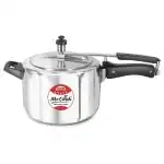 MR COOK By United Metalik Regular Aluminium Non-Induction Pressure Cooker with Inner Lid, 12 Litre