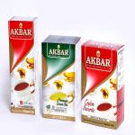 Akbar Large Leaf Black Tea - 100gms | Green Tea Bag 1.5gms x 25 Bags | High grown Black Tea Bags (25 X 2g)