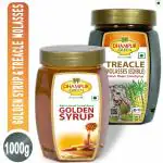 Dhampur Green Liquid Jaggery Baking Syrups Pack, Golden Syrup & Treacle Molasses , Each 500g
