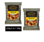 BLK Foods Brown Dates - 500g (250g x 2) | Khajoor | Aalu Khajur | Premium Zahidi Dates | Fibre Rich khayzur | Energy Booster Snacks