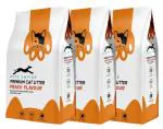 Pets Empire Peach Flavor Cat Litter, 15 KG (5KG* Pack of 3) | Highly Absorbent Bentonite Sand Litter