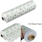 Century 1 Kg Butter Paper Roll, Grease Proof Baking Paper, Used In Baking, Cooking, Wrapping, Grilling, Steaming, Food Wrapping Roll.