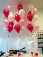 FANEX Latex Solid Metallic HD Finish Balloons (Pack of 50)