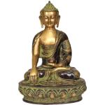 Idol Collections Black Brass Sitting Buddha On Base Idol
