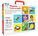 Play Panda Magnetic Learn To Spell Objects With 32 Picture Magnets, 72 Letter Magnets, Magnetic Board And Spelling Guide, Unisex, 4Y+ (Multicolor)