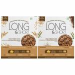 Long & Short|Healthy Penne Pasta Combo|High Fibre Wholegrain Wheat Pasta + Multigrain Pasta|No Maida|No Artificial Colors |No Added Flavours |No Preservatives |250g each|Pack of 2