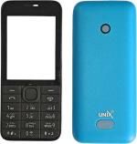 Imbi Nokia 208 Dual Sim Blue Plastic Back Panel (Set Of 1)