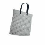 GEET LEATHER CRAFT Women's Cotton Dori /Leather Sheer Basket Bag - Natural Color