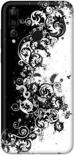aadia Huawei Nova 4 Black and White Matte Vinyl Textures Printed Mobile Skin Sticker with Scratch Resistant Lamination