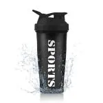 Zyro Gym Shaker Bottle 650ml| Shaker for Protein Shake|100% Leakproof Guarantee Protein Shaker|Black