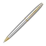 Scrikss Noble 35 | 0.7mm Mechanical Lead Pencil | Chrome Plated Brass Body | Gold Trims