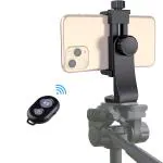 Eyuvaa Black Tripod Mobile Holder With Bluetooth Remote For Taking Magic Video Shots