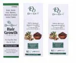 DD DERMADEPOT Hair Growth Kit | Hair vitalize serum + ayurvedic hair oil + Hair growth biotin tablets